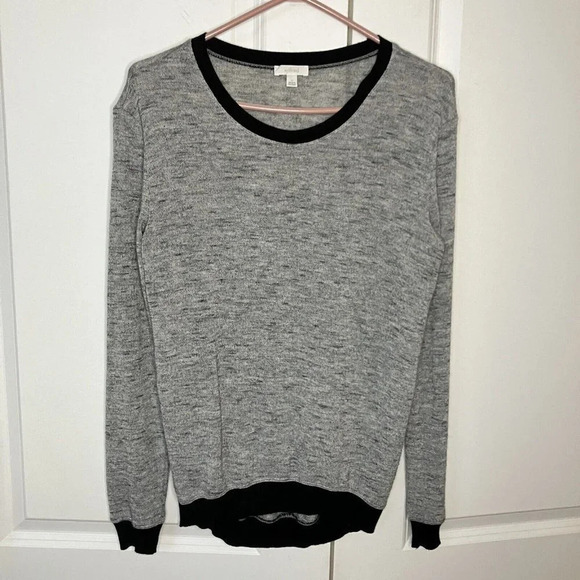 Wilfred Fine Knit Berri Heathered  Gray Sweater XS - Picture 4 of 6